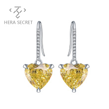 Factory direct sales heart earrings rhinestone heart earring for girlfriend women jewlery